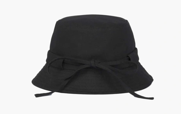 Jacquemus Le Bob Gadjo Bow Bucket Hat Black 