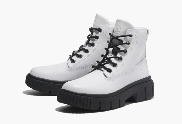 Timberland Greyfield Leather Boots WMNS White Full Grain 