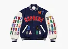 Supreme Praises Varsity Jacket Navy