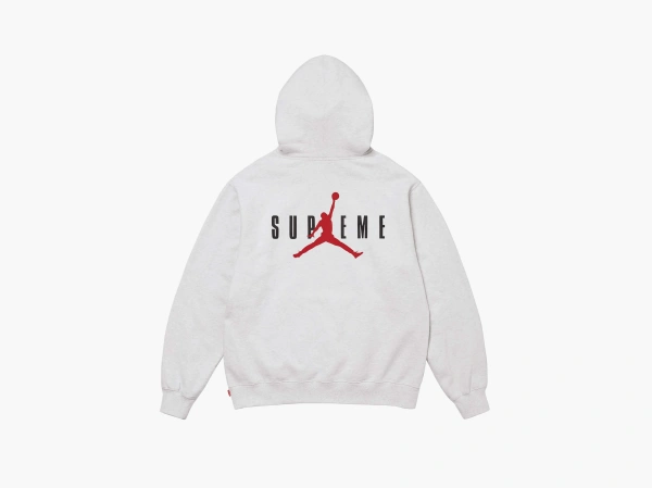 Supreme x Jordan Hooded Sweatshirt Ash Grey 