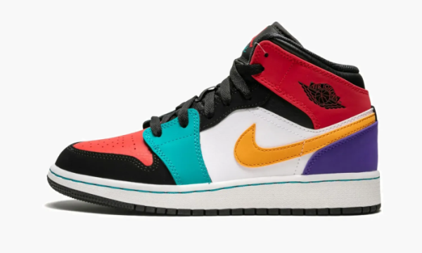Air Jordan 1 Mid GS Multicolor 