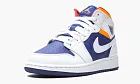 Air Jordan 1 Mid GS White Deep Royal Blue
