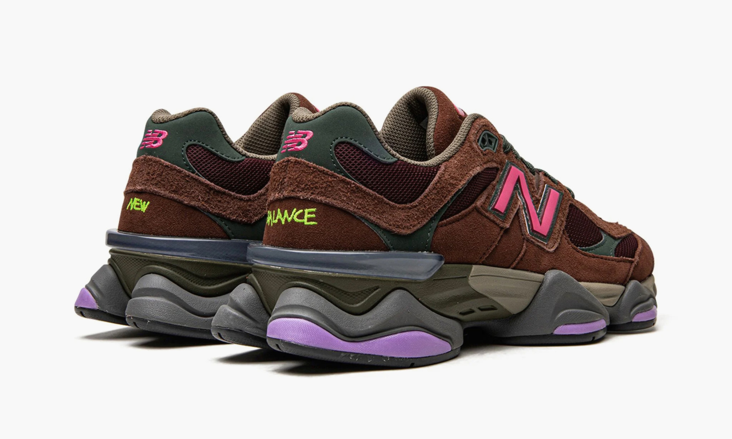 фото New Balance 9060 "Rich Oak / Burgundy" (New Balance  9060)-U9060BUR