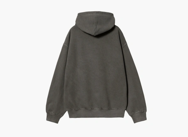 Carhartt WIP Hooded Library Sweatshirt Black Garment Dyed 