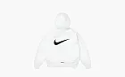 Supreme X Nike Zip Up Hooded White