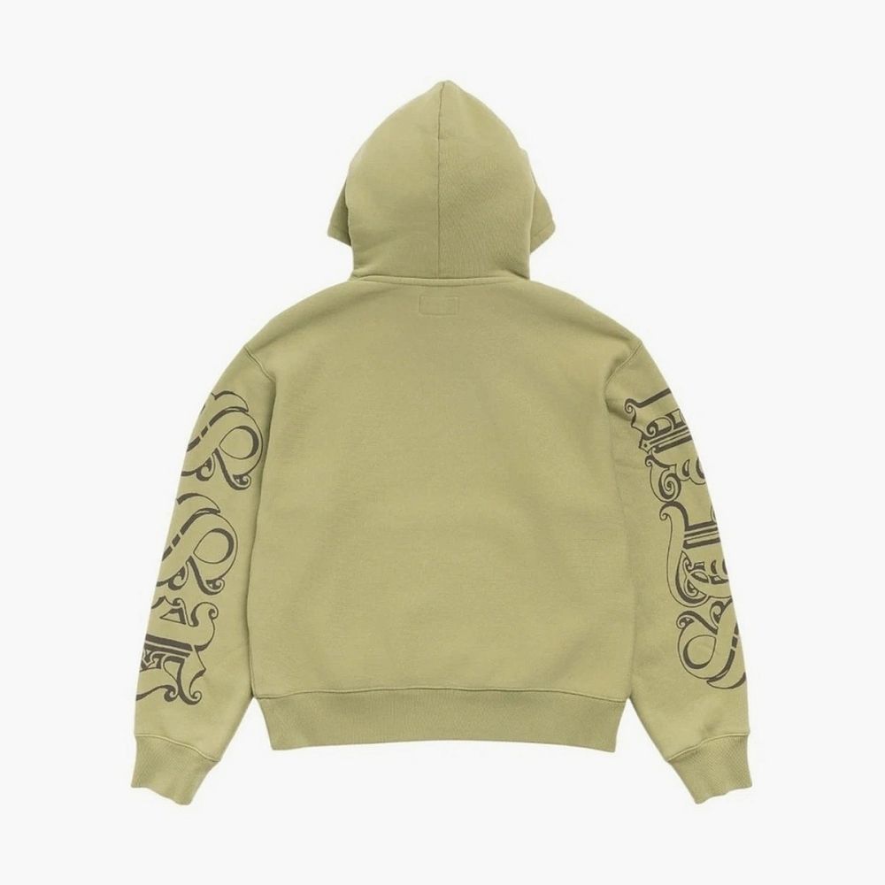 Stussy Motif Print Hoodie Moss