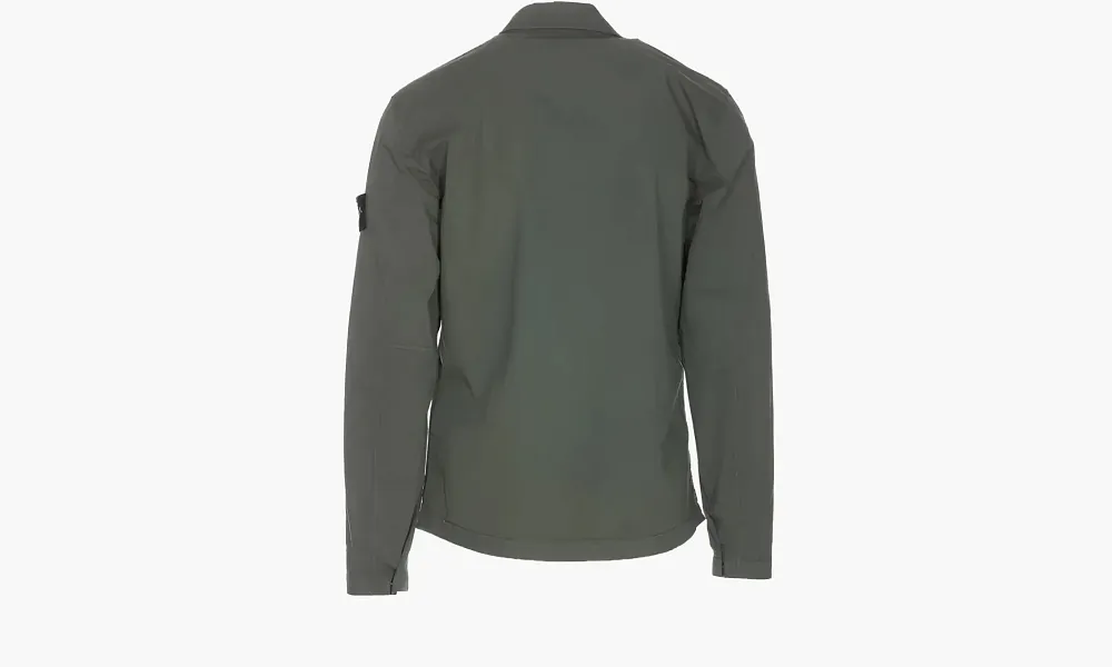 Stone Island Zip Shirt Jacket Olive