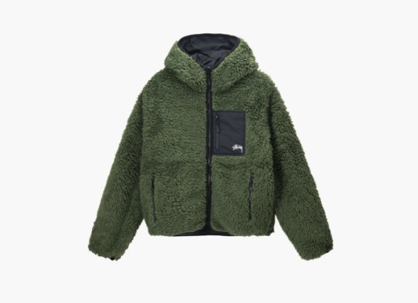 Stussy Sherpa Jacket Olive 