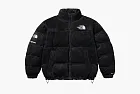 Supreme x The North Face Suede Nuptse Jacket Black