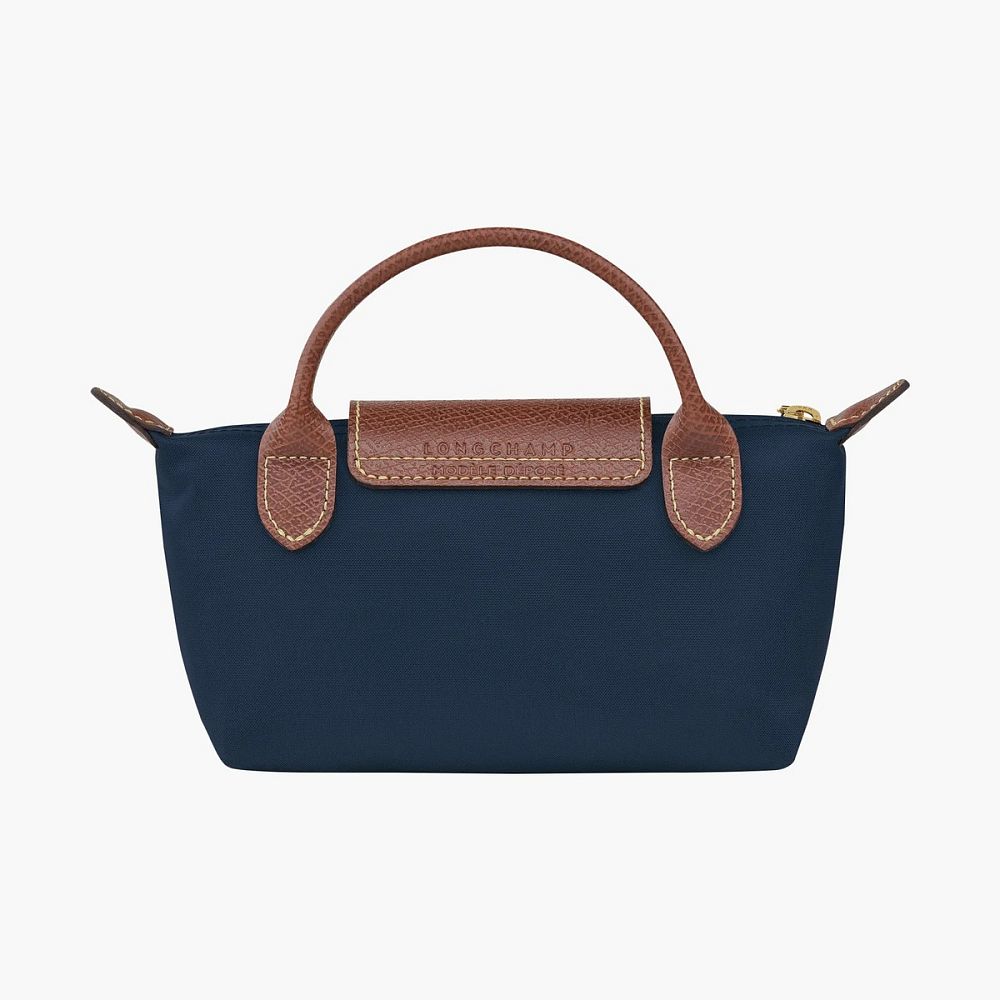 Longchamp Le Pliage Original Pouch With Handle Navy