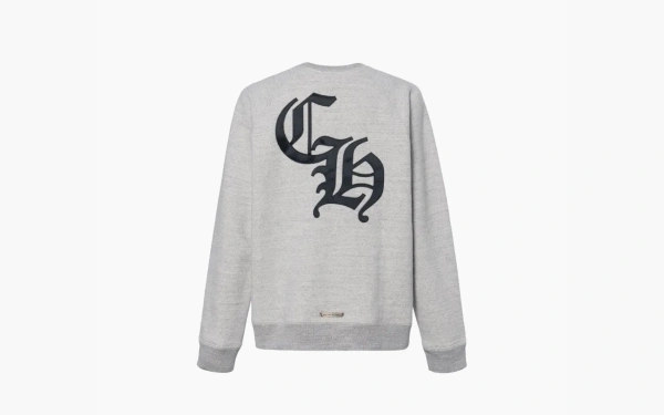 Chrome Hearts Cemetery Cross Crew-Neck Sweatshirt Grey 