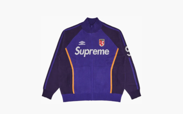 Supreme x Umbro Zip Up Sweater Purple  Supreme x Umbro Zip Up Sweater Purple