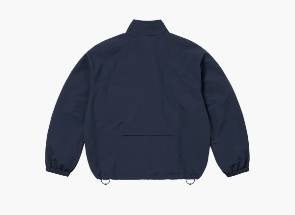 Supreme Contrast Zip Track Jacket Navy 