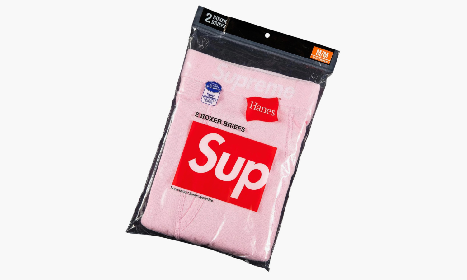 Nike Supreme Hanes Boxer Briefs 2 Pack "Pink" 