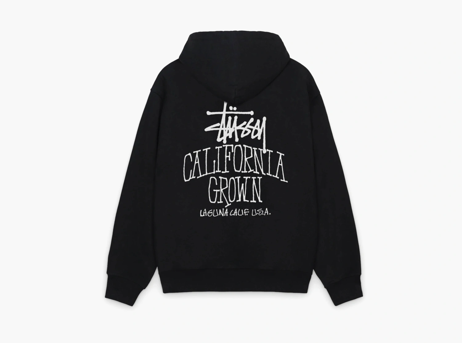 Stussy Cali Grown Zip Hoodie Black 