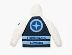Supreme x Stone Island Reversible Down Puffer Jacket White