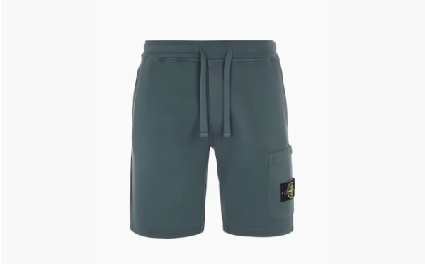 Stone Island Turquoise Casual Shorts "Military Green" 