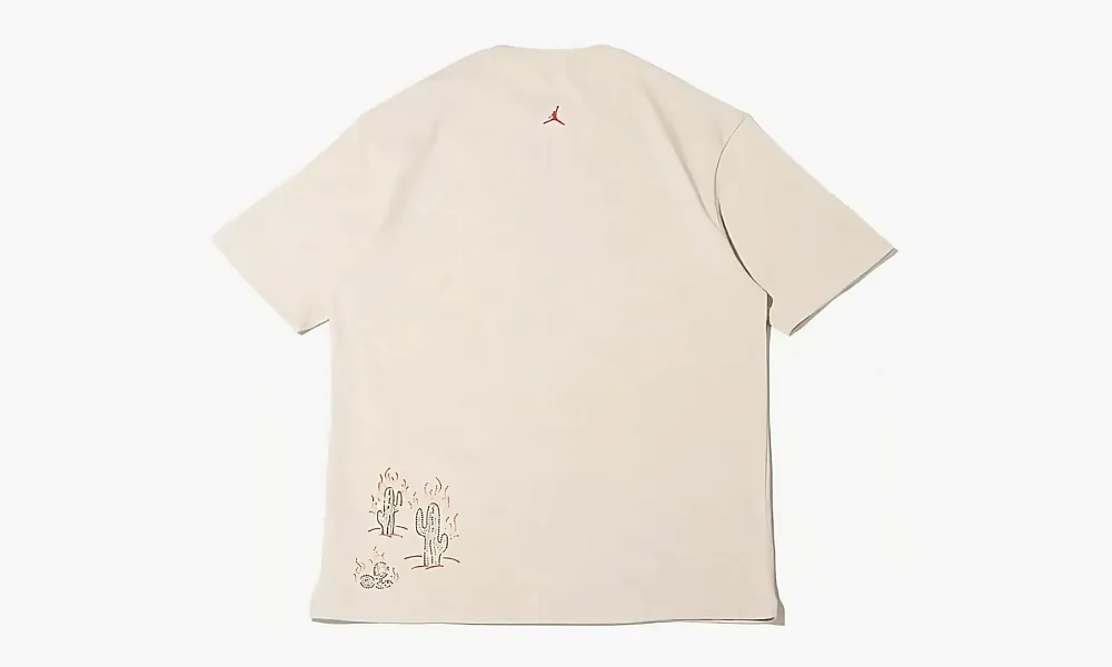 Travis Scott X Jordan Flight Graphic Tee Cream