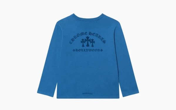 Chrome Hearts Triple Cross Hollywood Long Sleeve Blue 