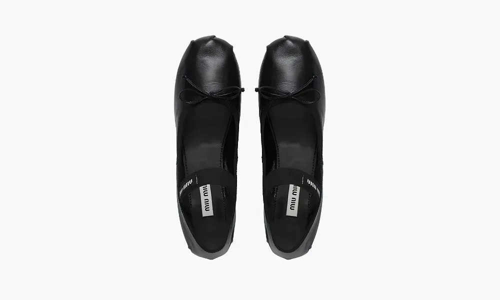Miu Miu Satin Ballerinas Dark
