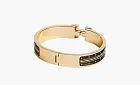 Hermès Clic H Quadrige Au Fil Enamel Bracelet Black
