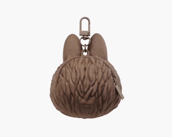 Pop Mart The Monsters Labubu Silicone Earphone Bag Brown  Pop Mart The Monsters Labubu Silicone Earphone Bag Brown