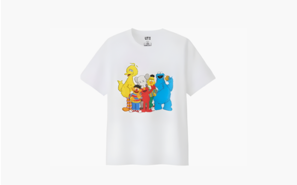 Kawsx Uniqlo x Sesame Street Group Tee White 