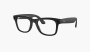 Ray-Ban Meta Wayfarer Sunglasses Black Clear/Grey 
