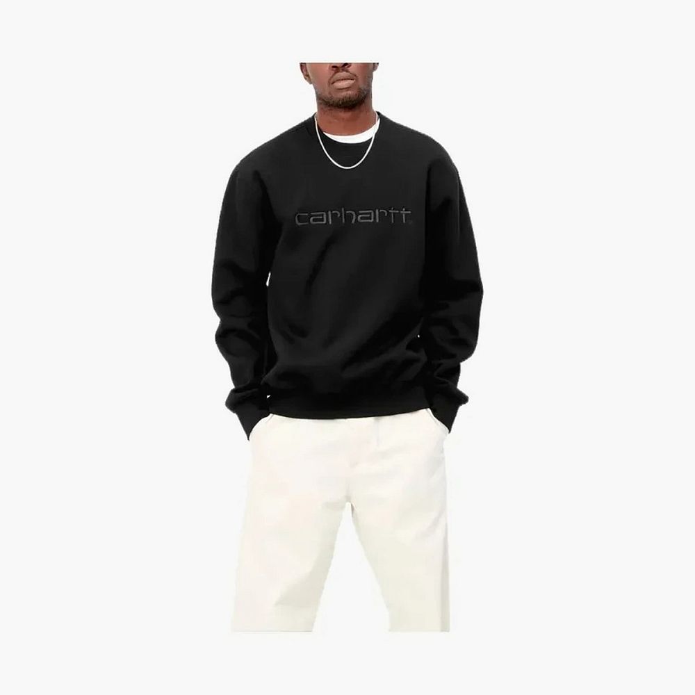 Carhartt WIP Tonal Logo Sweatshirt Black