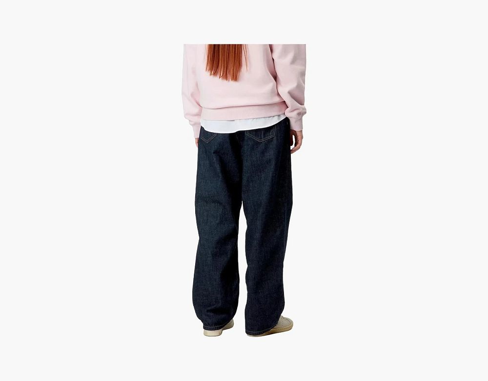 Carhartt WIP Brandon Wide-Leg Jeans Blue Rinsed Denim