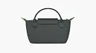 Longchamp Le Pliage Green Handle Pouch Graphite