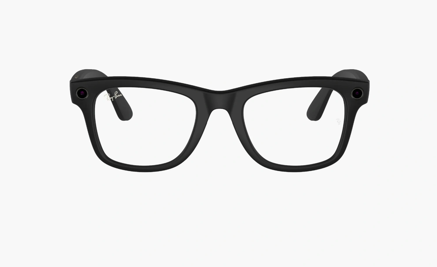Ray-Ban Meta Wayfarer Sunglasses Black Clear/Grey 