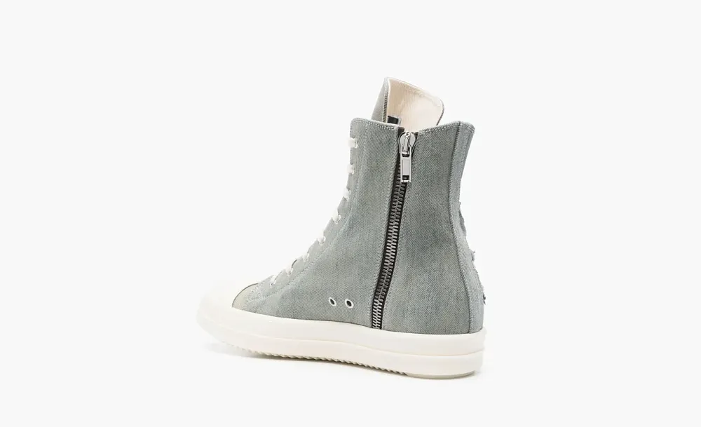 Rick Owens DRKSHDW Lido High-top Sneakers Original Shoe Box Included US M 8 Blue
