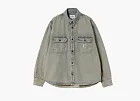 Carhartt WIP Tigan Shirt Jacket Blue / Leather Garment Dyed