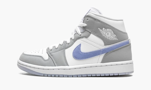 Air Jordan 1 Mid WMNS Wolf Grey Aluminum 