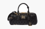 Miu Miu Wide Arcadie Matelassé Nappa Leather Bag "Black" 