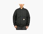 Carhartt WIP Quilted Liner Jacket Black Collared