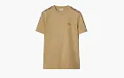 Burberry Check Trim Cotton T-shirt Flax