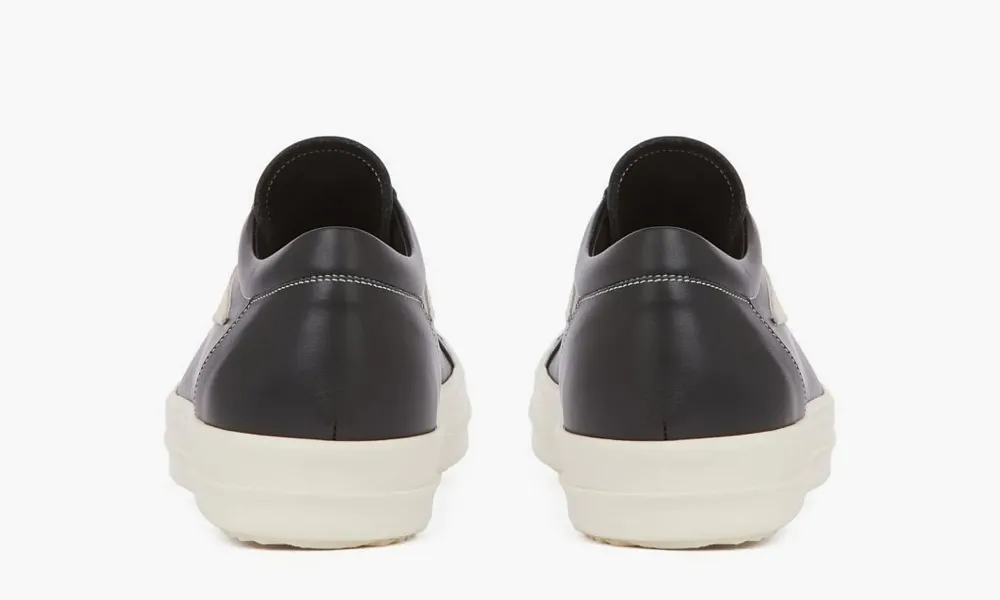 Rick Owens Edfu Leather Low Black Milk
