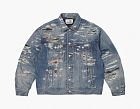 Supreme x MM6 Maison Margiela Distressed Selvedge Denim Trucker Jacket Washed Indigo
