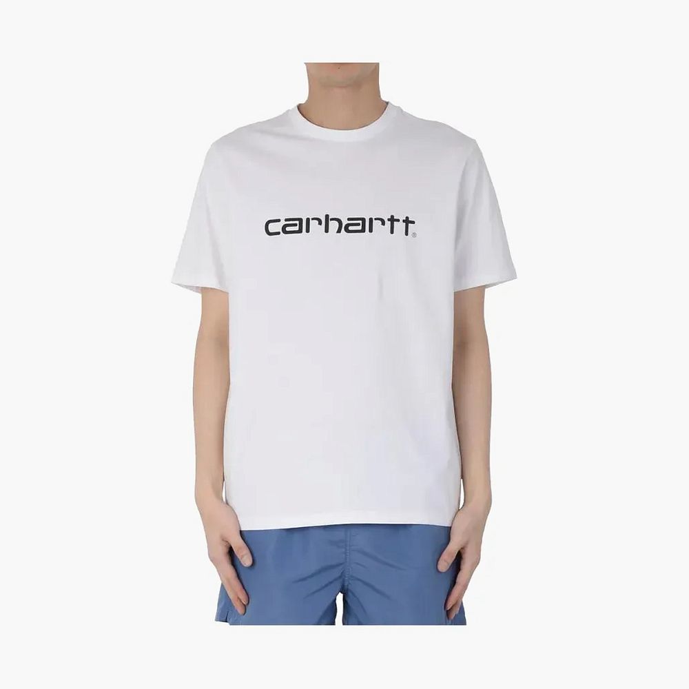 Carhartt WIP Script Logo T-Shirt Cream