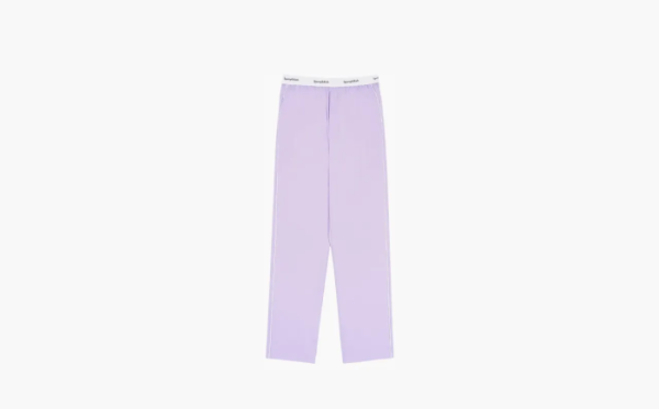 Sporty & Rich Serif Logo Pyjama Pants Lilac/White 