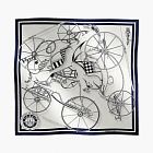 Hermes Silk Scarf Navy