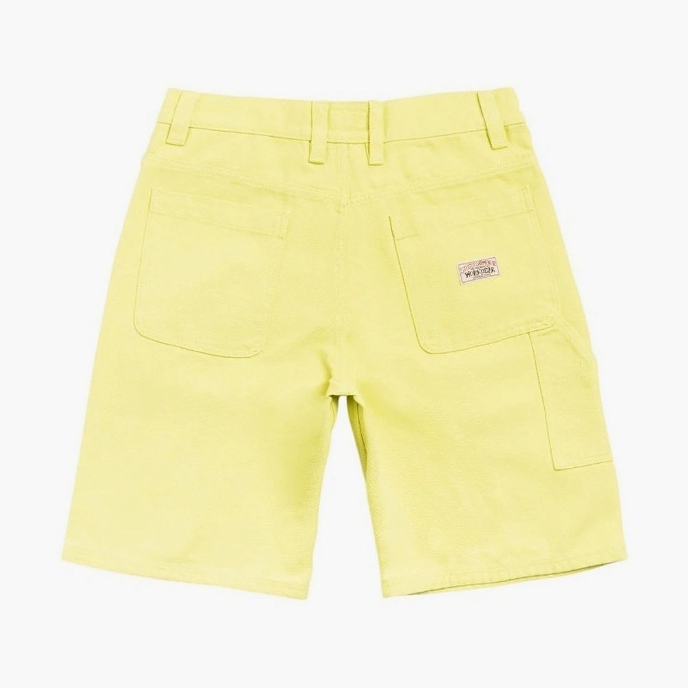Stussy Canvas Work Shorts Yellow