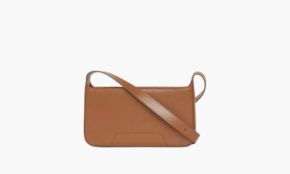 Burberry Leather TB Shoulder Bag Brown