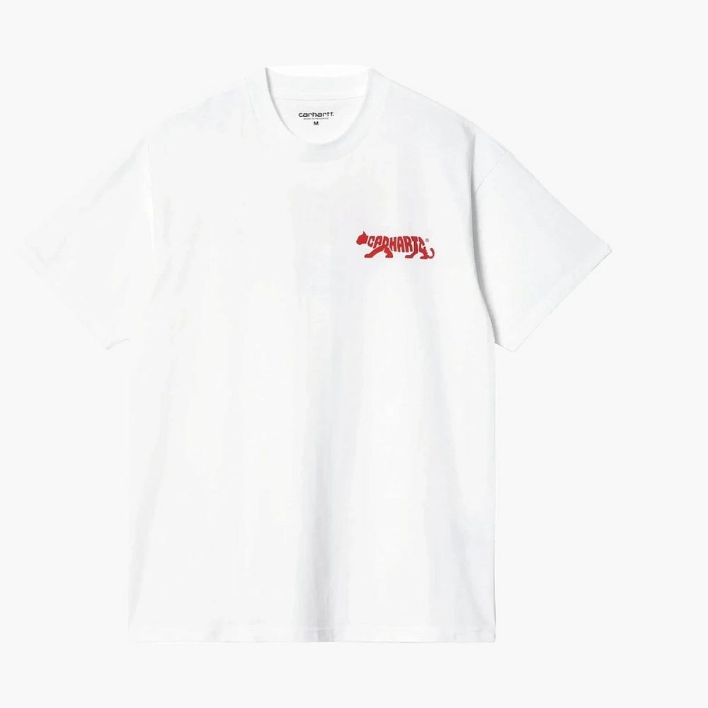 Carhartt WIP Rocky T-Shirt White Red Print
