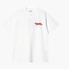 Carhartt WIP Rocky T-Shirt White Red Print