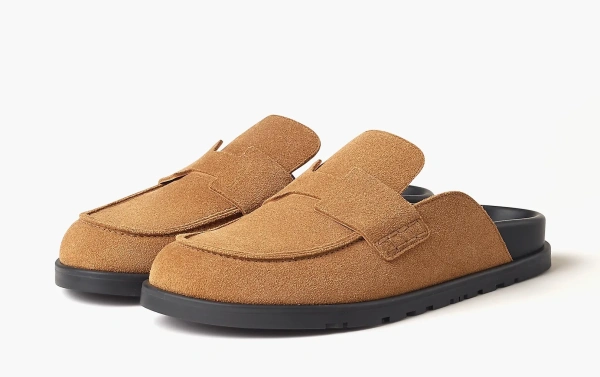 Hermes Go Mule Smoky Brown 