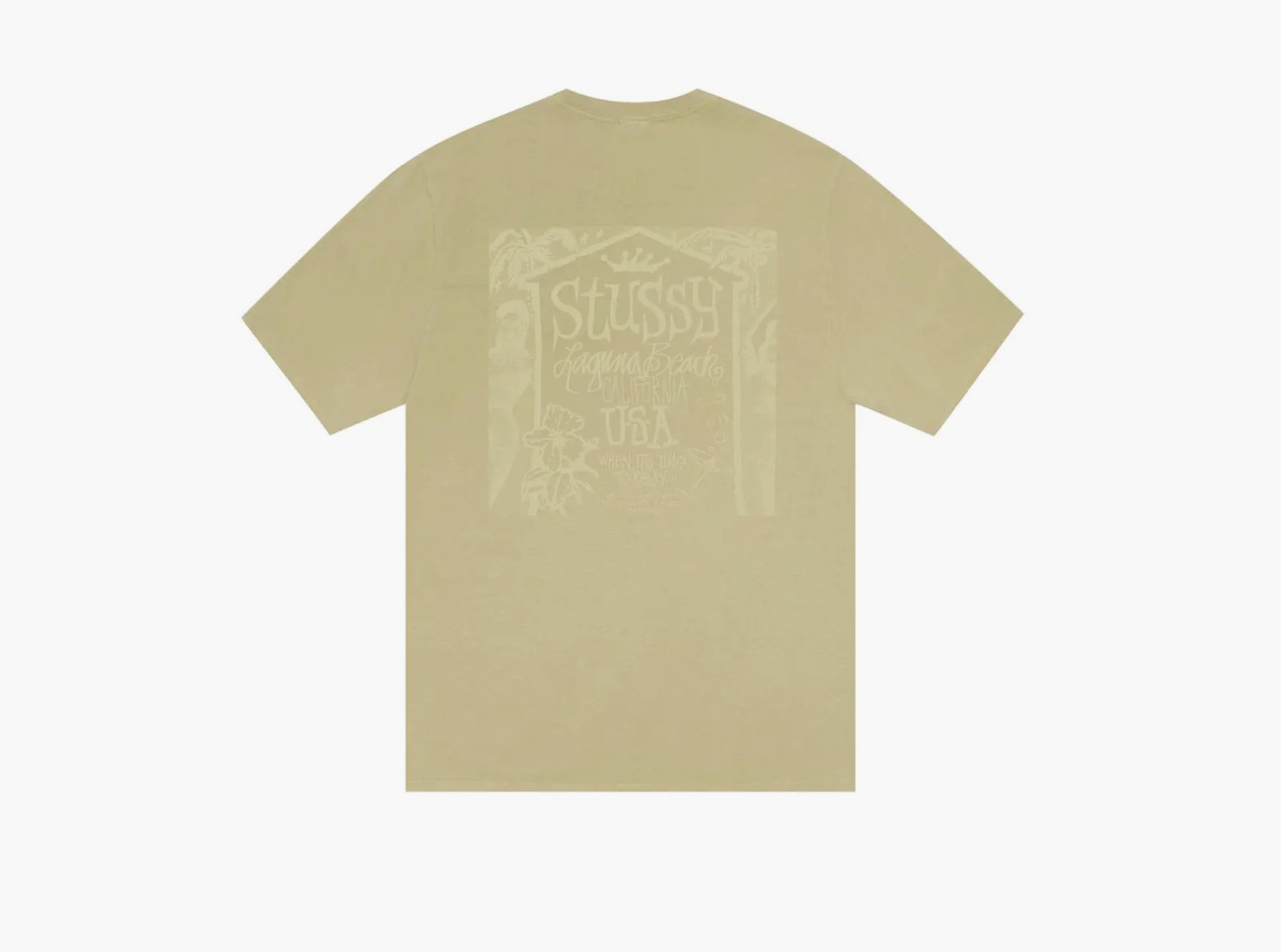 Stussy Beach House Tee Pigment Dyed "Elm" 