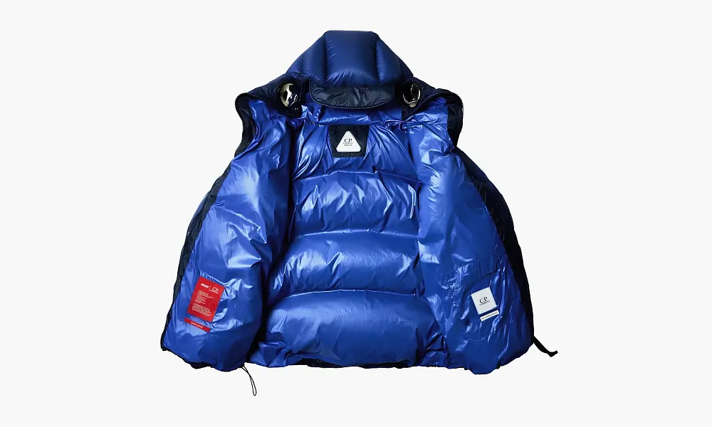 PALACE x C.P. Company Puffer Jacket Bright Cobalt